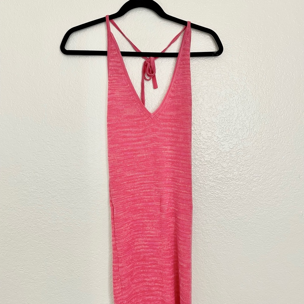 Pink sundress cover up